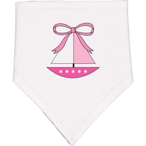 inktastic Sailboat Cute Pink Sailing Baby Bandana Bib