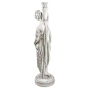Design toscano dione the divine greek water woman indooroutdoor garden statue grande 38 inches tall cast stone resin antique stone finish  urban country home decor