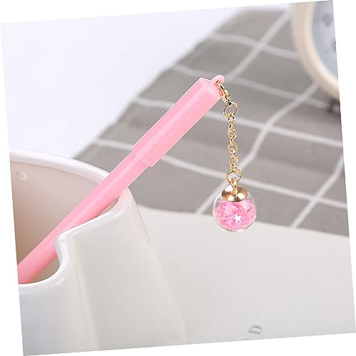 Set de 5 bolígrafos kawaii de plástico con tinta marrón miniatura 2