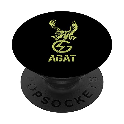 AGAT Jednostka Wojskowa Polish Special Force Military PopSockets Swappable PopGrip, Black