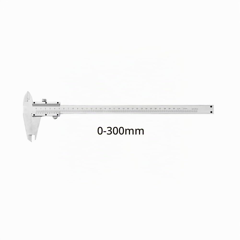 Calibro a corsoio da 0 a 300 mm, calibro a corsoio di precisione in acciaio ricco di carbonio, con precisione di misurazione elevata per misurare la profondità, misura interna Misura esterna (0-300