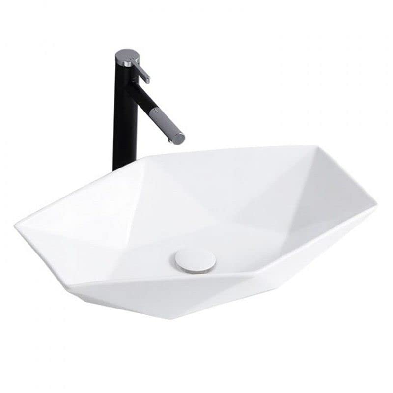 Rea LAVABO SOBRE ENCIMERA VEGAS BLANCO Lavabo de Baño 570 x 370 x 120 mm Cerámico (Blanco)