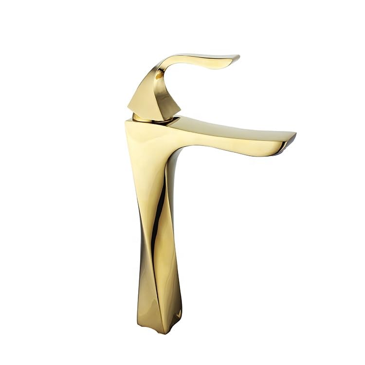 Marcoware Brass Twisty Design Antique Bathroom Wash Basin Single Lever Basin Mixer Tap with Hot & Cold Connection Hoses, Gold (B0BGZJFX8F) Amazon Price History, Amazon Price Tracker