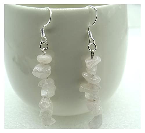 Fabrication de bijoux avec boucles d'oreilles en turquoise et cristal de quartz naturel