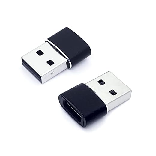 USB C to USB Adapter 2 Pack Black, USB C Female to A Male Charger Type C Converter, for Ultra iWatch, iPhone 14 13 12 11 Plus Pro Max Mini, AirPods, iPad Air,Apple Watch, Galaxy s22 s23, Black 2 pc