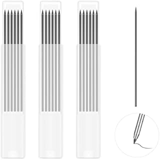 SAVITA 18pcs Black Pencil Refills, 2.8mm Solid Construction Pencil Refills Mechanical Pencil Refill for Deep Hole Mechanical Construction Drawing Woodworking