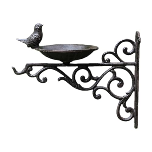 Mangeoire à oiseaux pour balcon en fonte avec support de fixation mural - 2