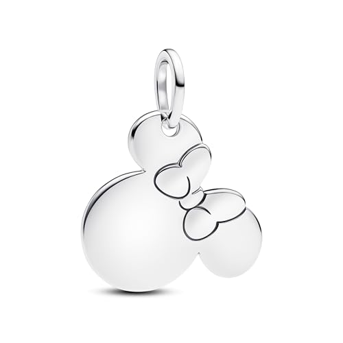 Miniatura 2 de PANDORA Abalorio de plata de ley con grabado de Minnie Mouse de Disney, compatible con ME y Moments, 793993C00