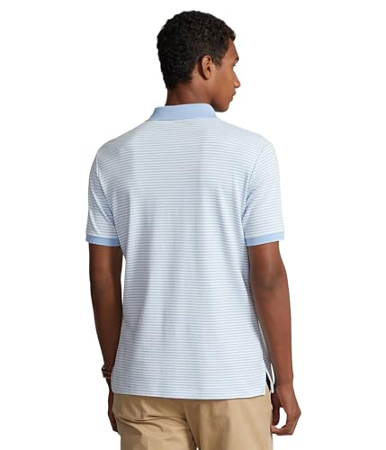 Image of POLO RALPH LAUREN Men's Custom Slim Fit Striped Soft Cotton Polo Shirt