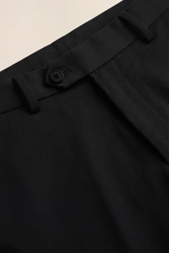 Image of Peter England Men's Premium Formal Stretchable Knit Super Slim Fit Trouser | Comfort Lycra | 360-Degree Stretch