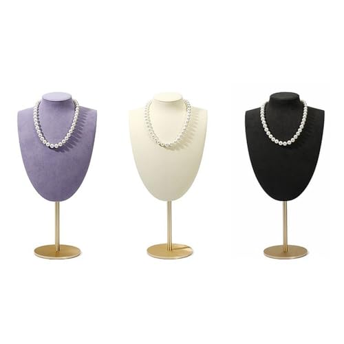 Présentoir de bijoux rétractable en aluminium et microfibre