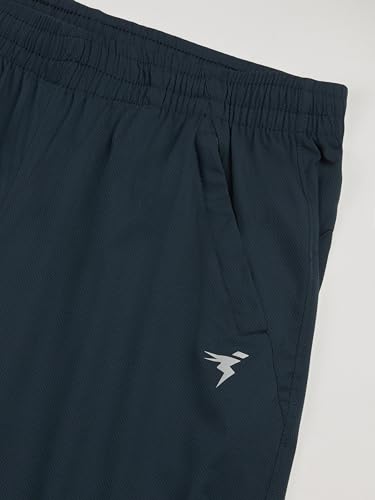 Image of TECHNOSPORT Men Mid Rise Regular Fit Solid Stretchable Joggers, Techno Dry for Regular Use and Sports
