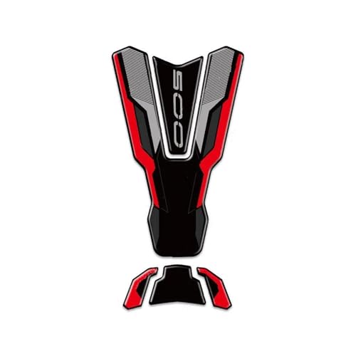 Protecteur de réservoir Kawasaki Z500 2024 autocollants rouge x3