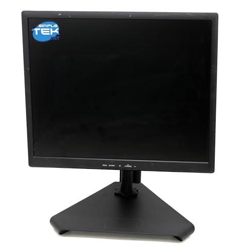 SIMPLETEK - Quadratischer 19-Zoll-LCD-Monitor im 4:3-Format mit VGA-Eingang und VESA-Unterstützung (Generalüberholt) SIMPLETEK - Quadratischer 19-Zoll-LCD-Monitor im 4:3-Format mit VGA-Eingang und VESA-Unterstützung (Generalüberholt)