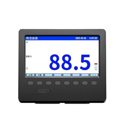 Multi-Channel paperless Recorder Industrial-Grade Current Pressure Humidity Temperature Curve Temperature Rise Tester(12 Channels 7-inch)