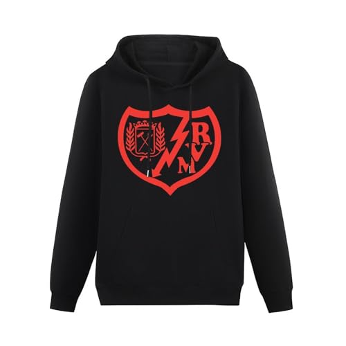 MIAOCHEN Rayo Vallecano - Sudadera con capucha para hombre, de