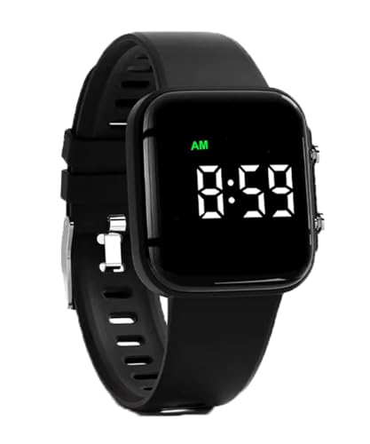 e-vibra Montre d'alarme vibrante, Bracelet de formation aux toilettes rechargeable avec rappel de pilules, minuteur et 15 alarmes quotidiennes, noir,...