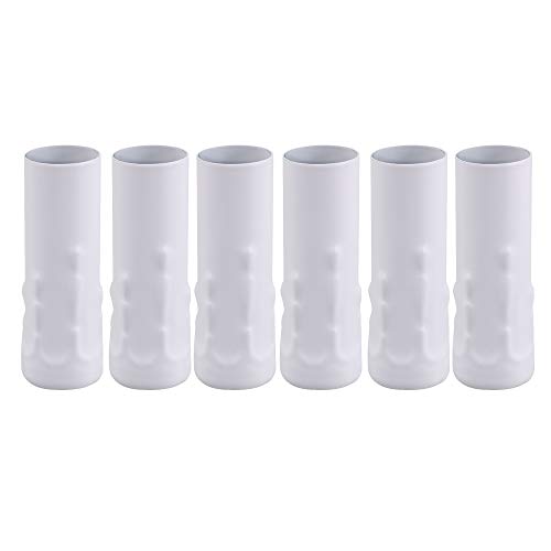 BQLZR 25mm Dia Iron White Candle Light Covers Sleeves Chandelier Socket Cover Set of 6