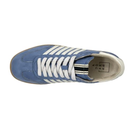 Womens Stevie Lace Up Sneakers Shoes Casual - Blue, White4
