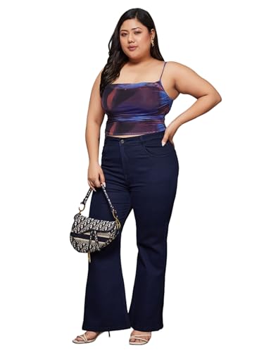 Image of Miss Chase A+ Women's Bootcut High Rise Regular Length Stretchable Denim Jeans