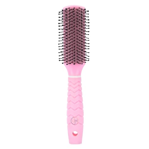 Image of Ultra Hold Flat Hair Brush - Flat Hair Brush with Strong & flexible nylon bristles, having Anti-static ball tips - For Grooming And Volumising - Gentle Detangling & Styling Hairbrush for Women & Men