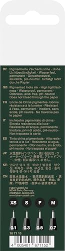 Faber-Castell Pitt Artist Color Pen Set - Pack of 4, XS, S, F, M - Image 6 thumbnail