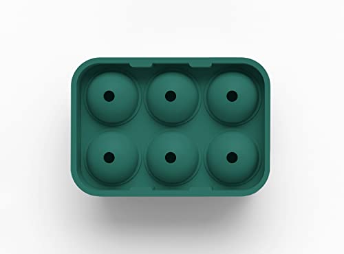 Glacio Ice Cube Molds Combo With Large 2" Square Cubes & Sphere Ball Molds - Ideal For Whiskey - Spherical Ice Tray - Ice Cube Tray Large - Square And Sphere Ice Cube Trays - Big Ice Cube Molds #TOP6