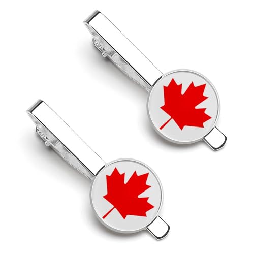 ネクタイピン 2枚セット カナダ 国旗 タイクリップ おしゃれ お洒落 衣装アクセサリー ビジネス 日常仕事 結婚式 冠婚 記念日 卒業式 入学式 プレゼント
