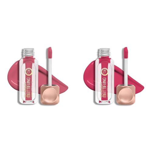 Image of Colors Queen Mattifying Liquid Lipstick for Women Combo Pack of 2 | Long Lasting Liquid Matte Lipstick | Transfer Proof & Waterproof Lipstick Enriched with Vitamin E