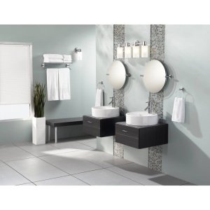Moen DN0786CH Iso Bathroom Hand Towel Ring, Chrome - Image 2
