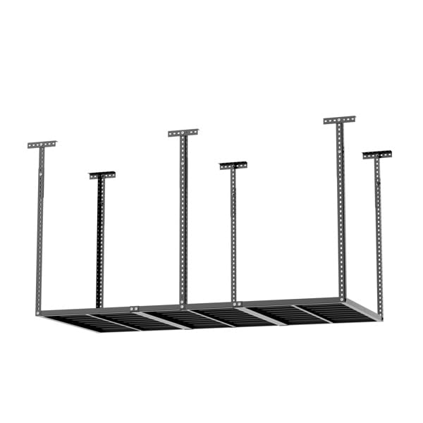 NovaXZ 3x6 Overhead Garage Storage Rack, Heavy Duty Adjustable Ceiling Mounted Storage Racks, 750LBS Weight Capacity, Black, 21298358