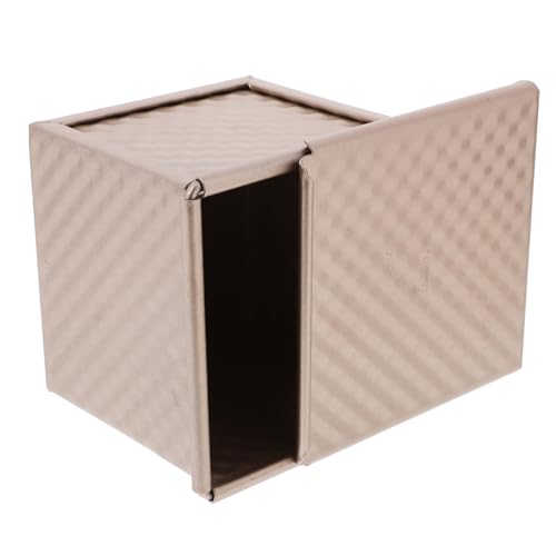MUCKLILY Mini Loaf Pan with Lid – Non-Stick Bread Mold for Baking Small Loaves and Homemade Toast Box Cover