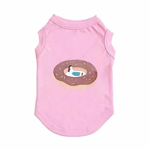 CNJKS 犬服 犬の服 L ドッグウエア 春服 夏服 秋服 散歩 おしゃれ 可愛い 小型犬 中型犬 秋冬 秋 冬 お散歩 外出 犬 服 子犬 ドッグウェア 猫 薄手 お出かけ 抜け毛防止 ペット用品 ピンク ペット服