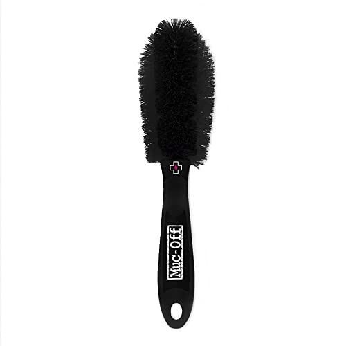 Muc-Off Wheel & Component Brush - Spazzola Pulizia della Bicicletta con Manico Gommato - Spazzola Setole Morbide Durevoli in Nylon - Spazzola per Cerchi e Raggi