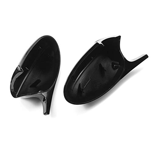 Zwbfu 1 par preto brilhante estilo M3 tampa do espelho lateral substituição para BMW E90 E91 E92 E93