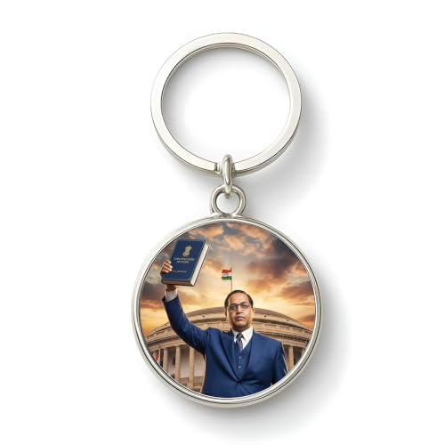 Image of MG | Protective Evil Eye /Spiritual Symbols /Om /Motivational Keychains | Double-Sided Metal Key Ring | Good Luck and devine Charm for Car, Bike, Home & Office