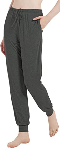 Image of GYS Women's Pajama Pants - Viscose Made from Bamboo, Joggers Pants with Pockets Comfy Lounge Sleep Pants Pj Bottoms