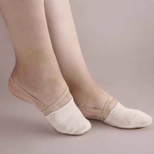 AllPlay Half Toe Shoe Sole Sock Made of Knitted Cotton for Ballet Dancers and Rhythmic Gymnastic Competition 5