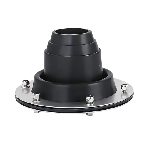 Sharplace Tubo de Ventilación de Silicona para Tienda de Campaña, Protector Flexible para Tienda de Campaña, Protección Ignífuga para Talleres, Troncos, Cabañas, Negro