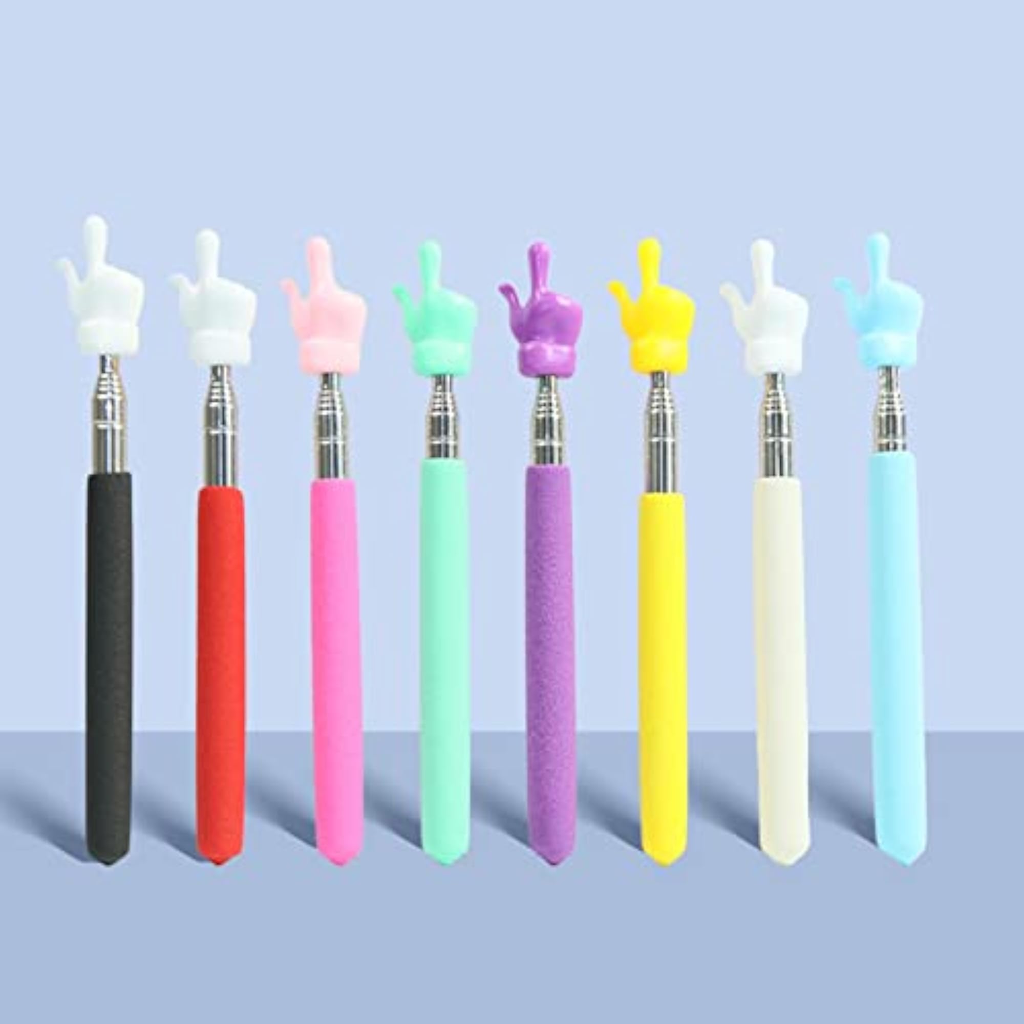 Pointer Accs Portable Teacher Pointer Finger Design for Home Whiteboard Black