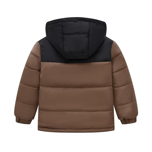 EnJoCho Boys and Girls Fall Winter Blocking Leisure Embroidery Girls Rain2