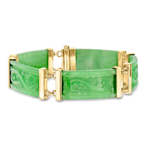 Ross-Simons Jade Dragon Bracelet With...