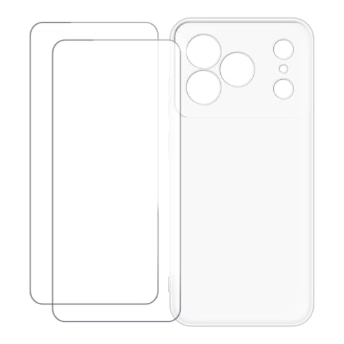 UOGNADGD Doogee Note 56 Pro �Ƃ̌݊������� �J�X�^���J���t���P�[�X�{�����K���X�ی�t�B����2���t�� ? �Ռ��z�������h�~ (�N���A)