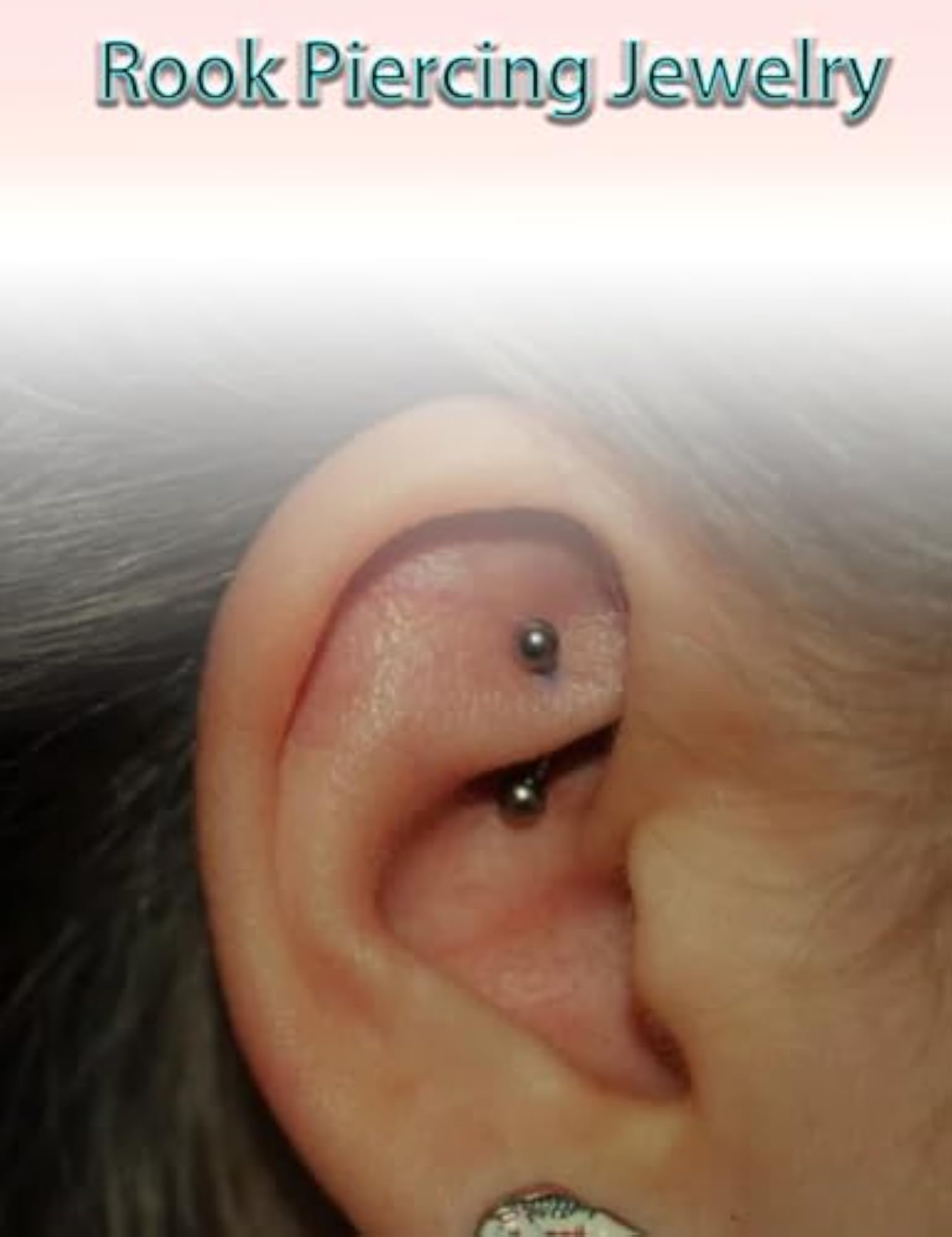 Surgical Steel Eyebrow Piercing Jewelry, Curved Barbell