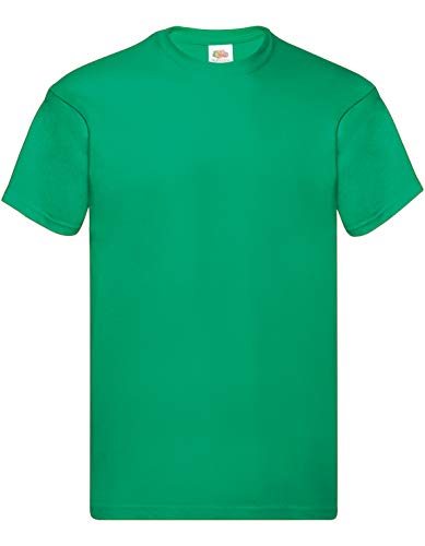 Fruit of the Loom Herren Original T. T-Shirt (5er Pack), Farbe:maigrün,...