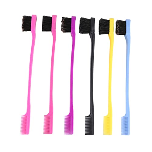 FOMIYES Professional Eyebrow Grooming Tool Double-sided Brush Comb for Women Girls Easy to Use Maintain Random Color