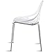 Giantex Set of 4 Modern Dining Chairs w/Plastic Feet Pads Stackable Chair Geometric Style Furniture Dining Side Chairs (4 Packs, White)