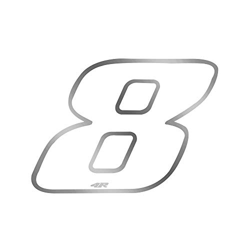Image of Quattroerre Racing Number 8 Anodized Small, White