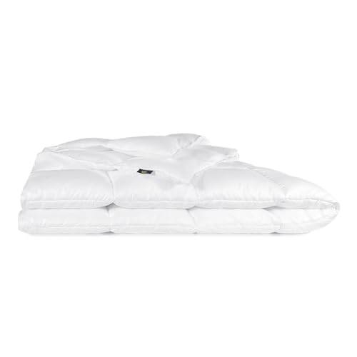 Image of Serta Down Illusion Lightweight Hypoallergenic Down Alternative Comforter with Corner Loops, Full /Queen, White