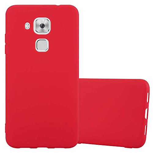 Cadorabo Custodia per Huawei Nova Plus in Candy Rosso - Morbida Cover Protettiva Sottile di Silicone TPU con Bordo Protezione - Ultra Slim Case Antiurto Gel Back Bumper Guscio